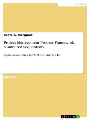 cover image of Project Management Process Framework. Numbered Sequentially